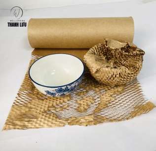 Giấy Tổ Ong Kraft gói đồ gốm